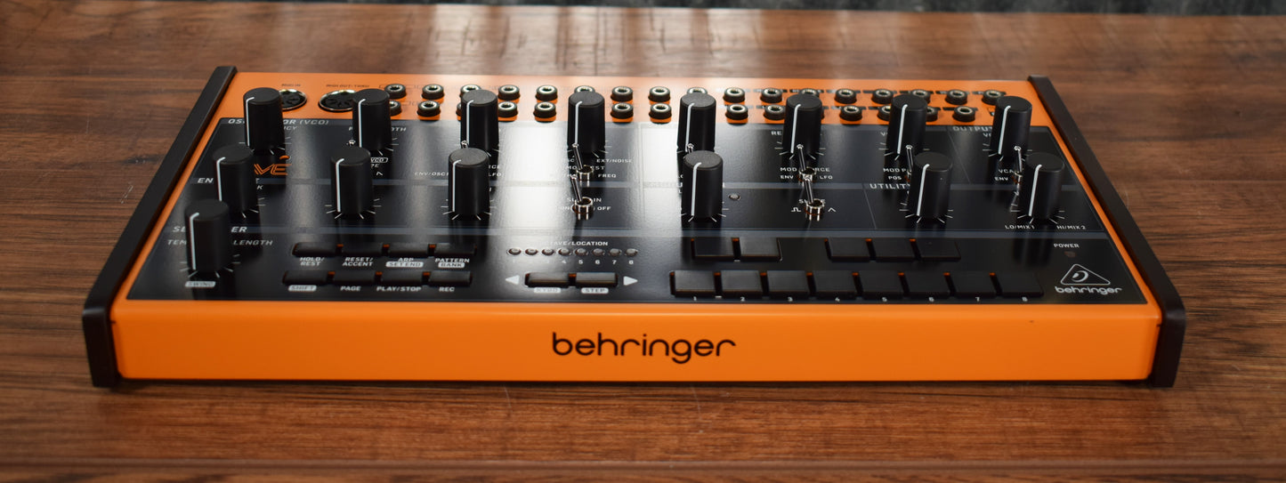 Behringer Crave Analog Semi-Modular Synthesizer Sequencer Demo