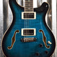 PRS Paul Reed Smith SE Hollowbody II Piezo Peacock Blue Burst Guitar HPEMBPB & Case #2750