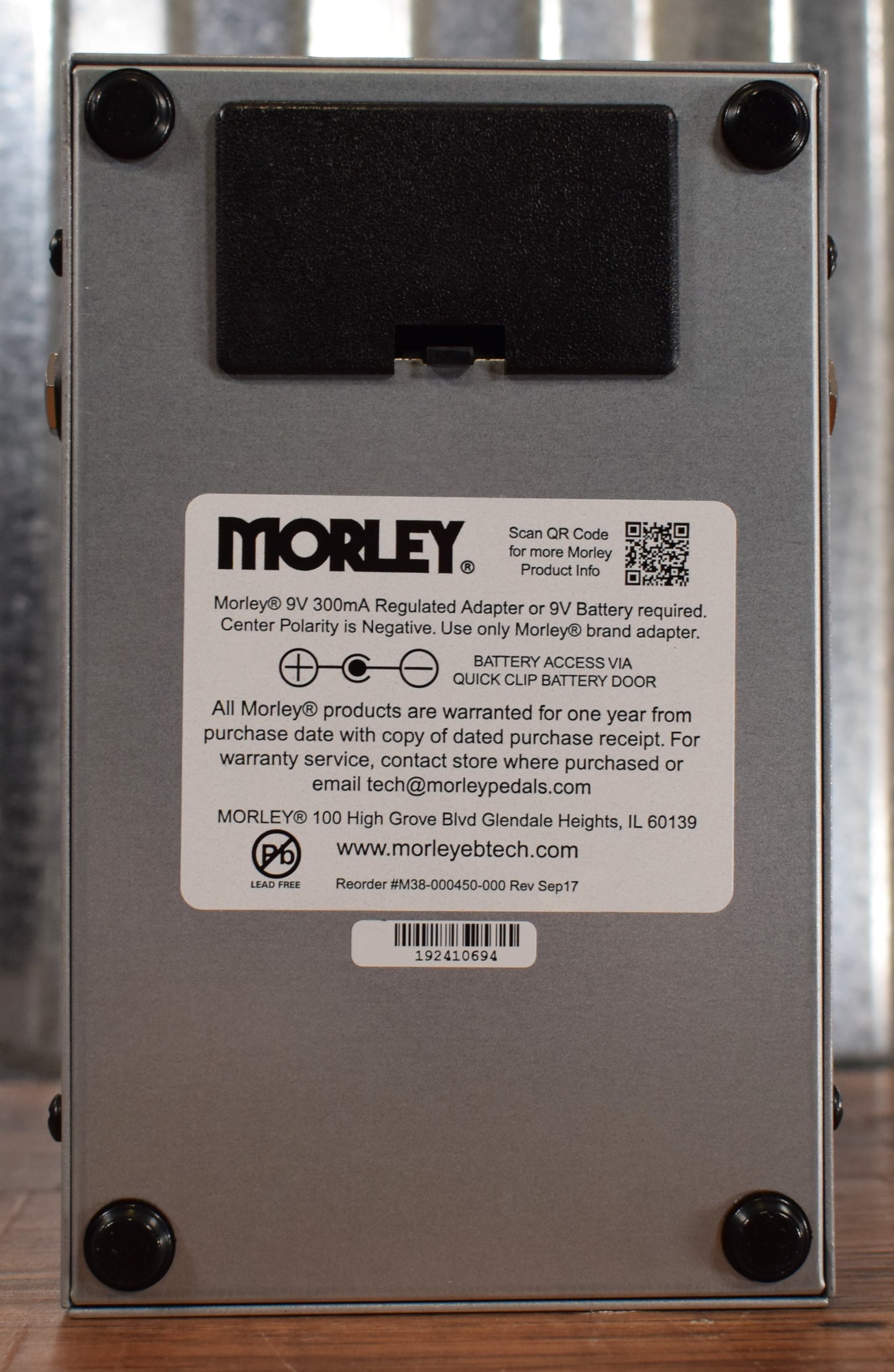 Morley MTMK2 20/20 Wah Boost Switchless Optical Guitar Effect Pedal