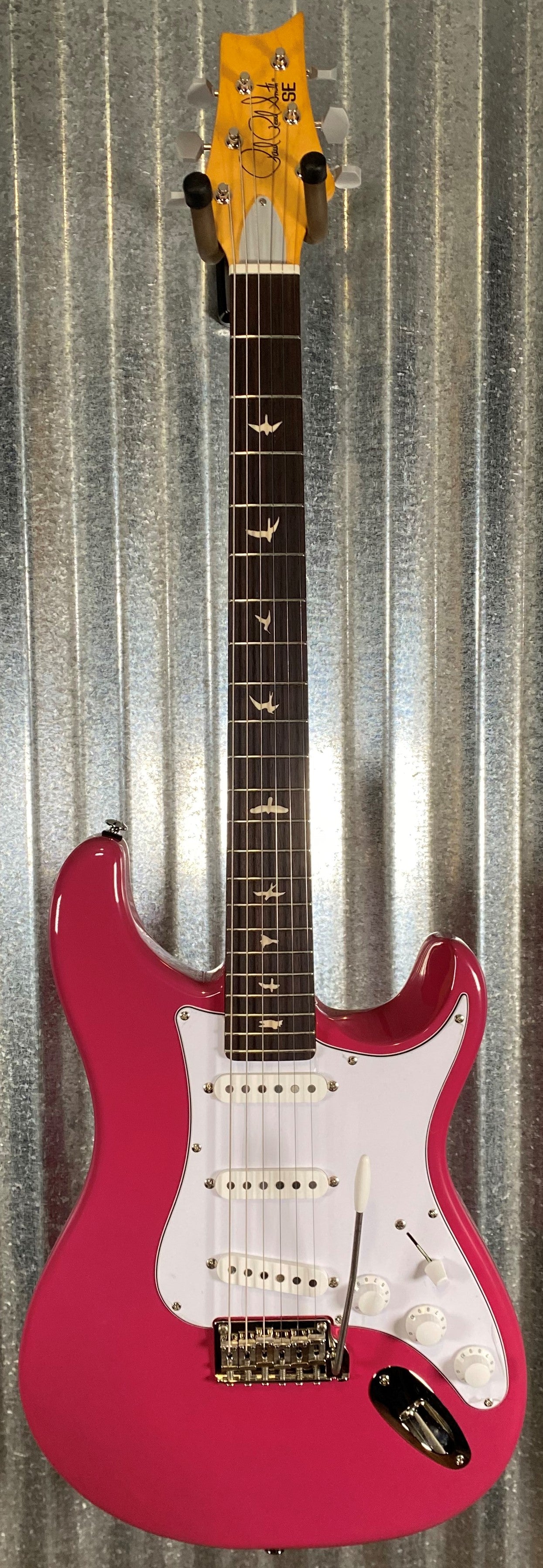 PRS Paul Reed Smith SE Silver Sky Dragon Fruit Guitar & Bag Blem #6497
