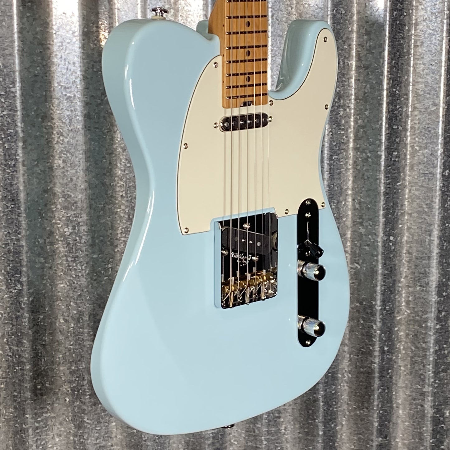 Musi Virgo Classic Telecaster Baby Blue Guitar #0620 Used