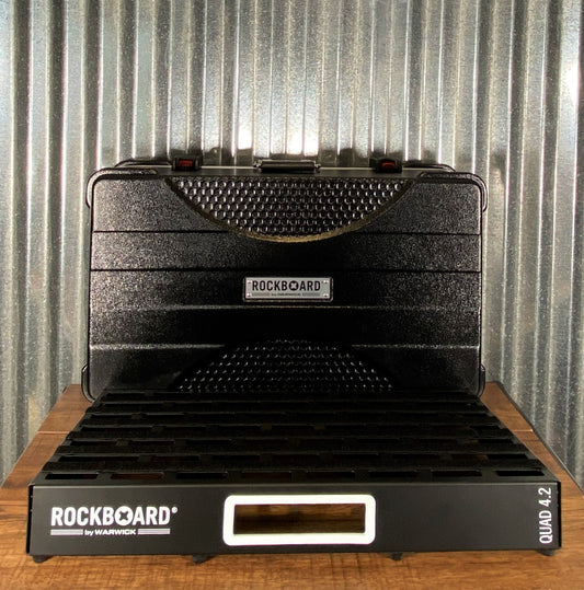 Warwick Rockboard Quad 4.2 A Guitar Effect Pedalboard & ABS Case Demo