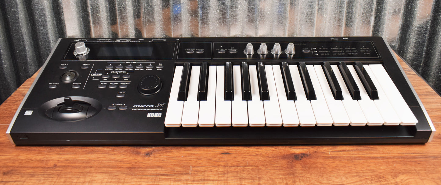 Korg MicroX Tabletop Synthesizer Controller & Case Used