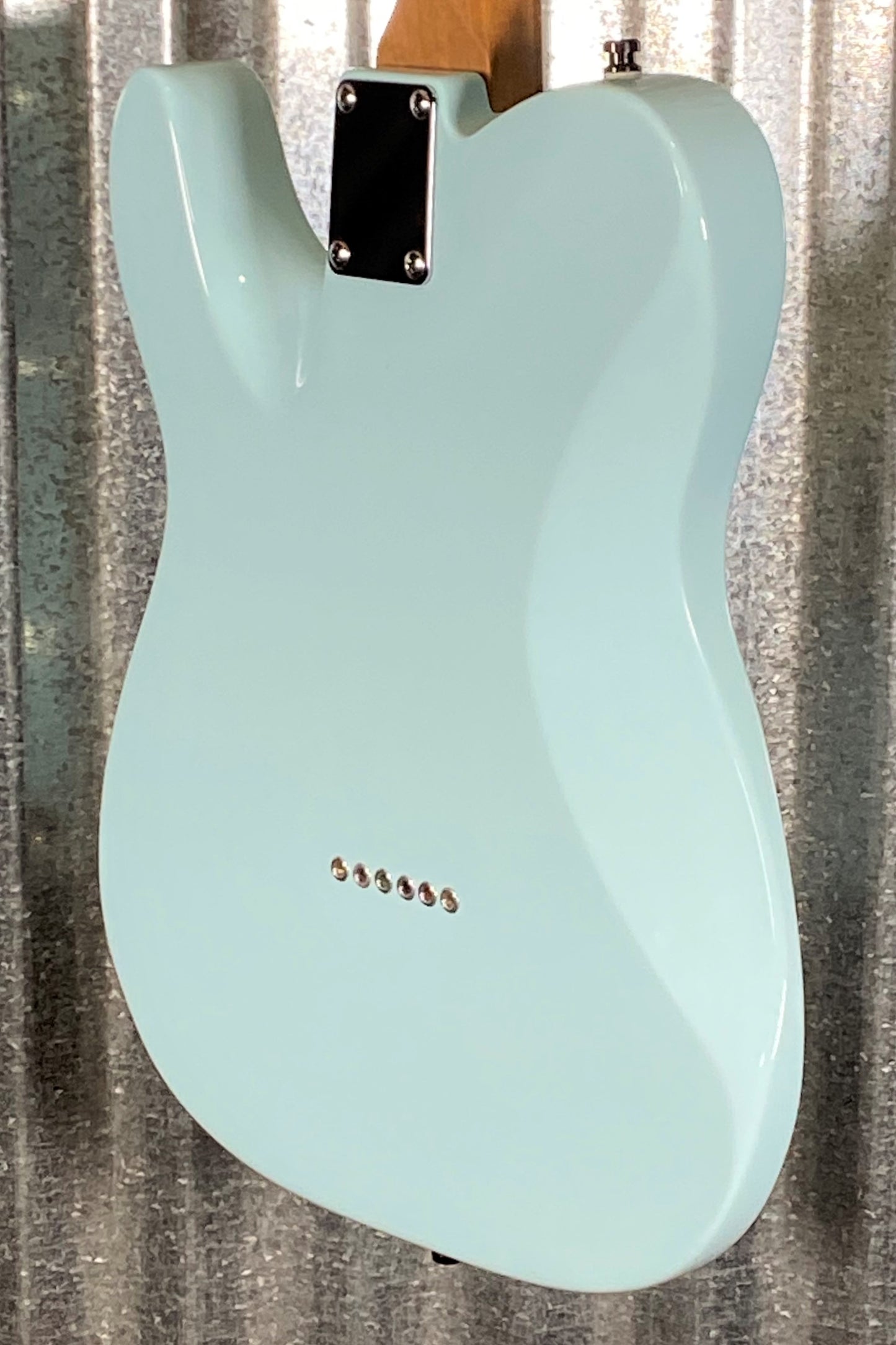 Musi Virgo Fusion Telecaster Baby Blue Guitar #5105 Used