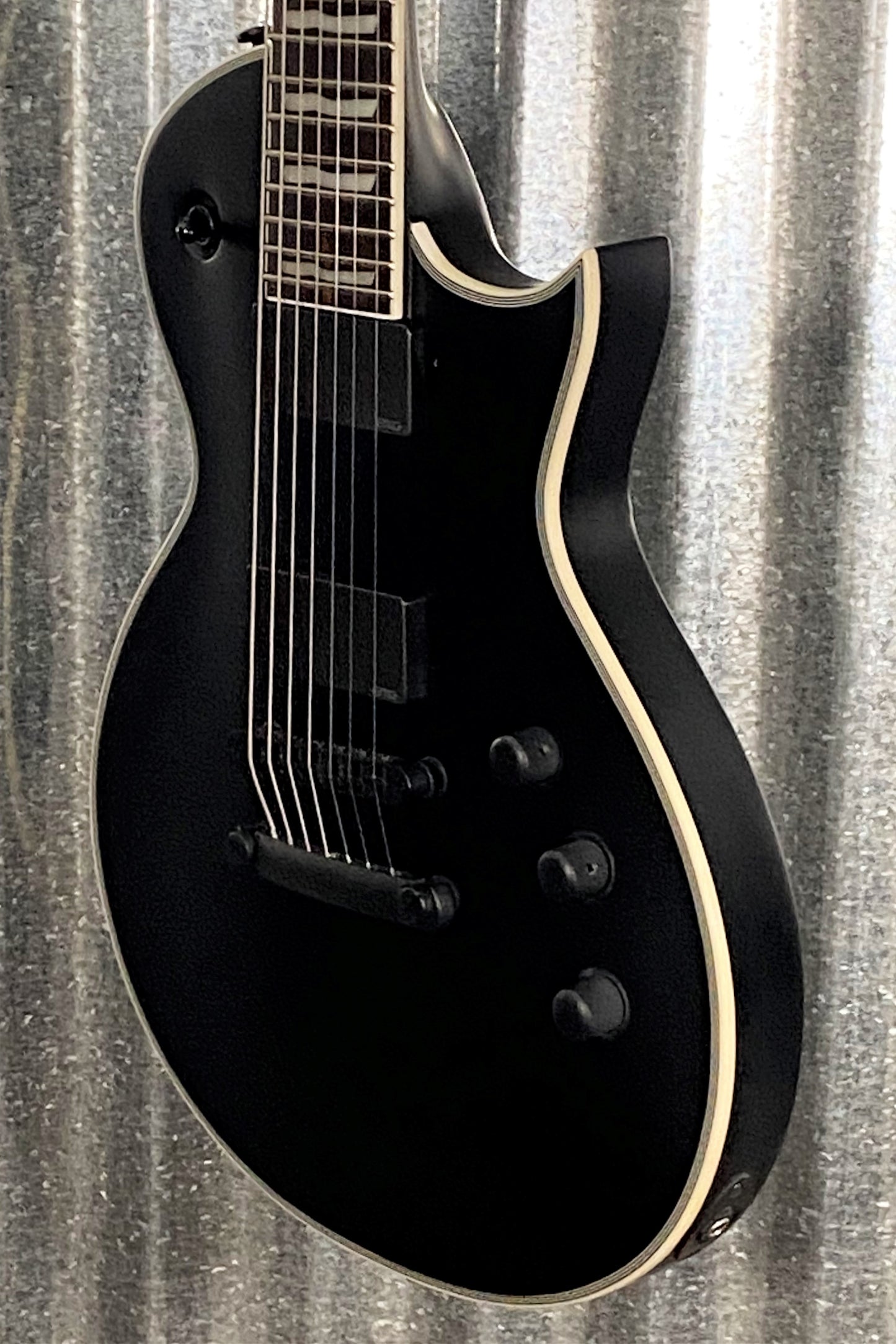 ESP LTD EC-407 Eclipse EMG 7 String Black Satin Guitar LEC407BLKS #3971 Used