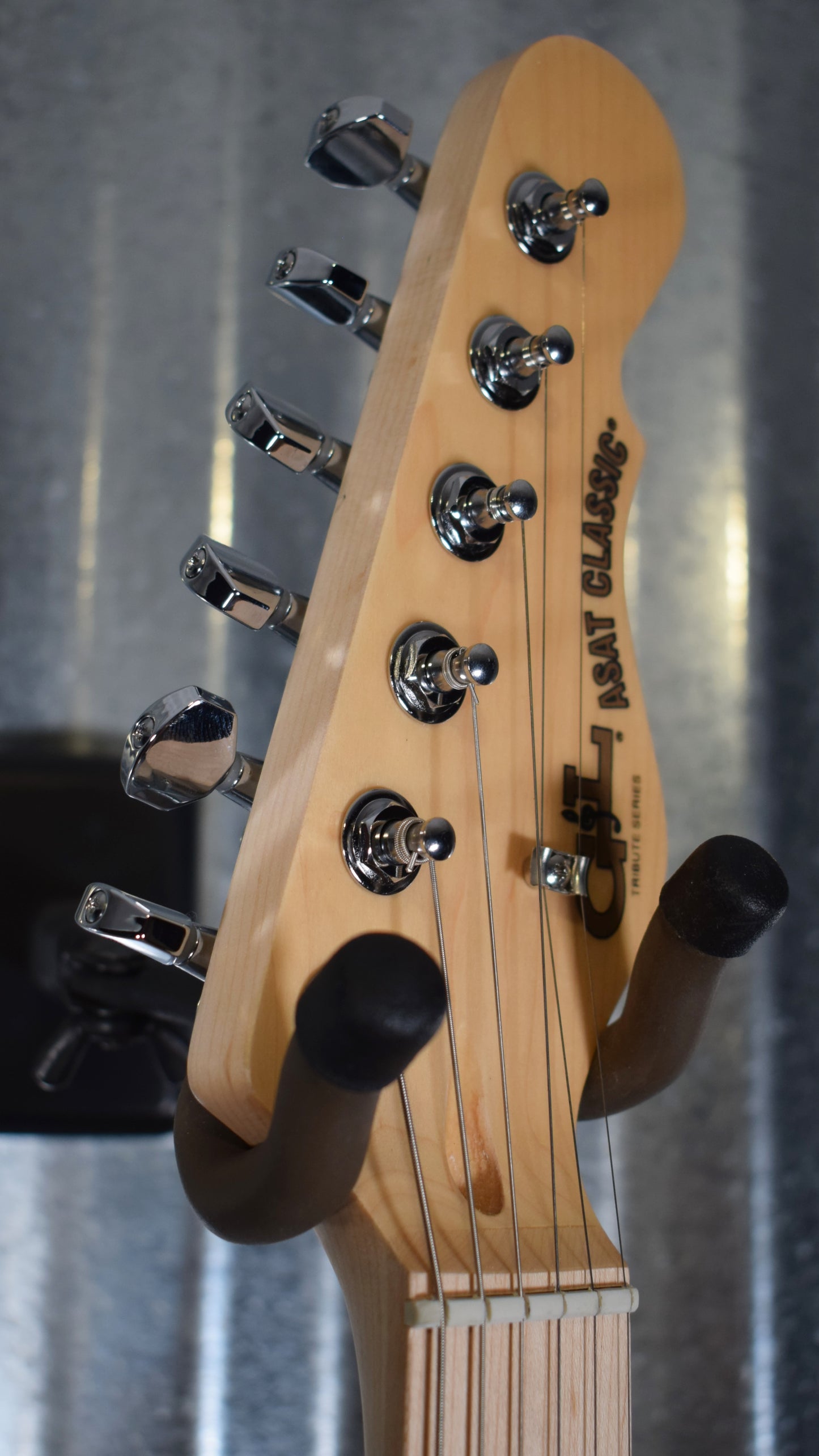 G&L Tribute Limited Edition ASAT Classic Semi Hollow Double Bound Charcoal Guitar #0540