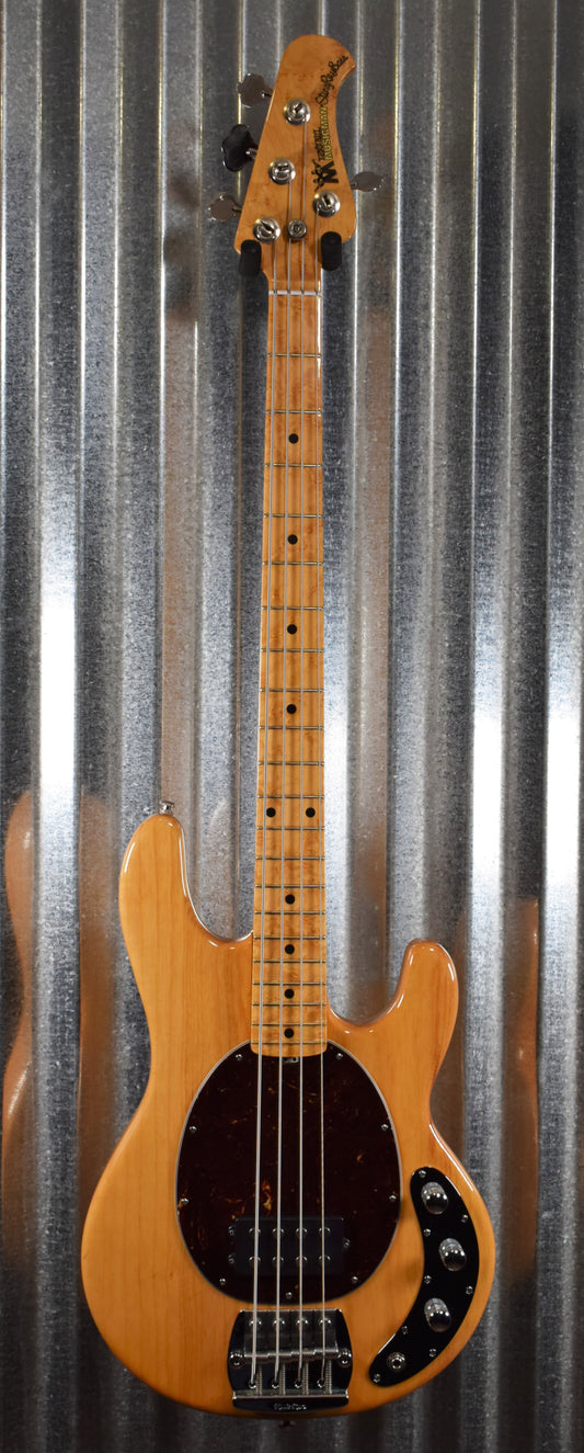 Ernie Ball Music Man Classic Stingray 4 H Natural Birdseye Maple Bass & Case #7122 Used