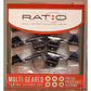 Graph Tech Ratio Standard Tuning Machine 3+3 Contemporary Button Chrome Set PRN-2311-CO