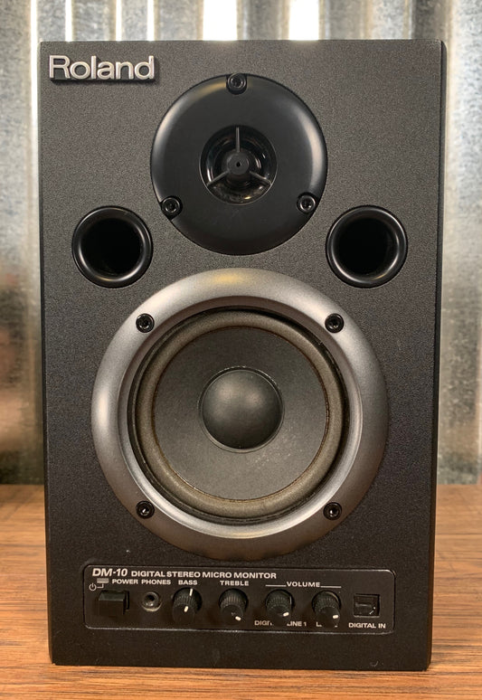 Roland DM-10 Powered Digital Stereo Micro Multi Media Studio Monitors Used