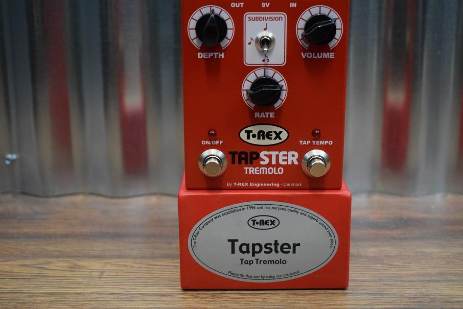 T-Rex Engineering Tapster Tap Tremolo Guitar Effect Pedal Demo #524