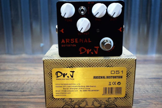 DR J Arsenal D51 Distortion True Bypass Guitar Effect Pedal Dr. Joyo