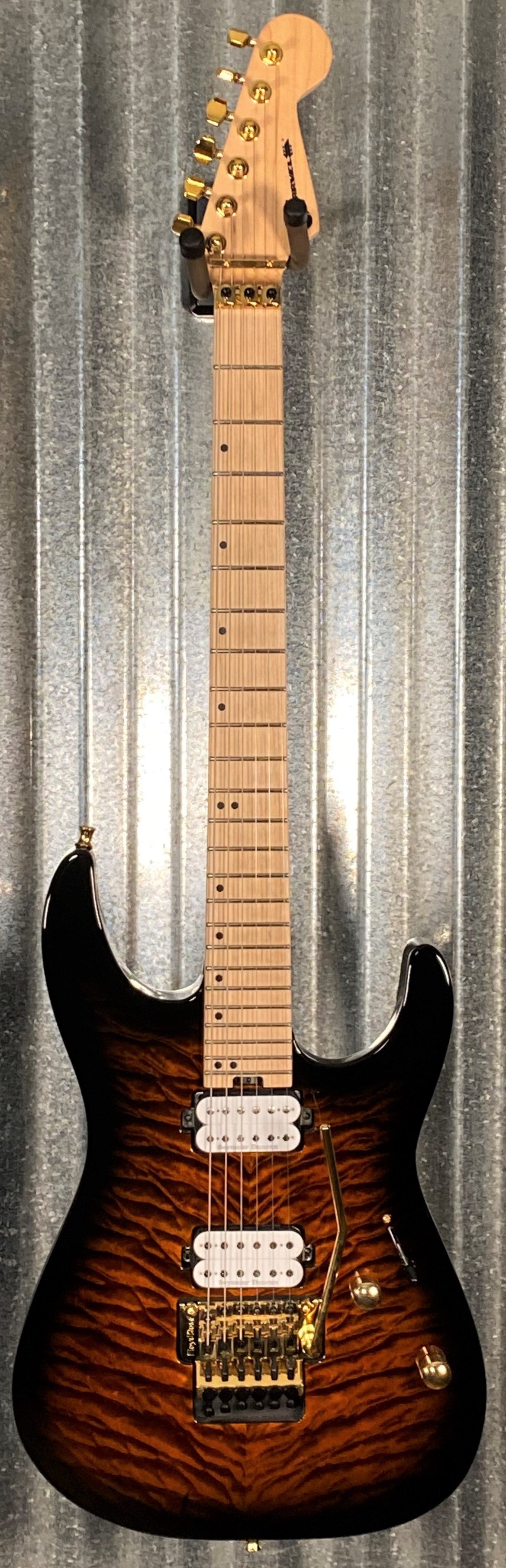 Charvel Pro-Mod DK24 HH FR M QM Root Beer Burst Guitar & Case #5531 Used