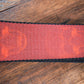 Levy's MPD2-114 2" Polyester Guitar Bass Strap Dark Red & Red Scanned Skull
