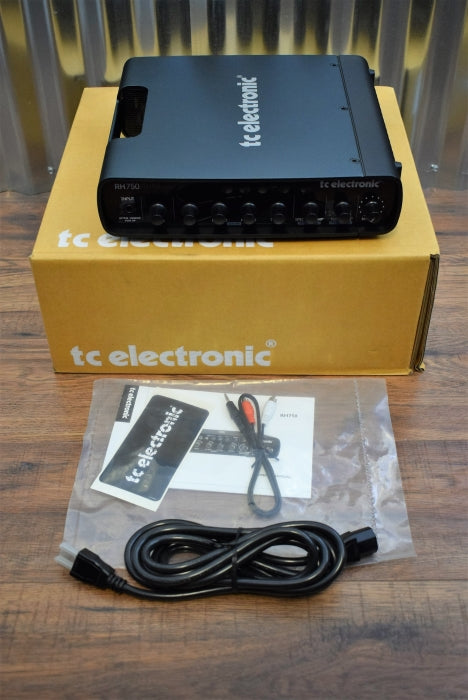 TC Electronic RH750 750 Watt Bass Amplifier Head Compressor EQ Tuner Used