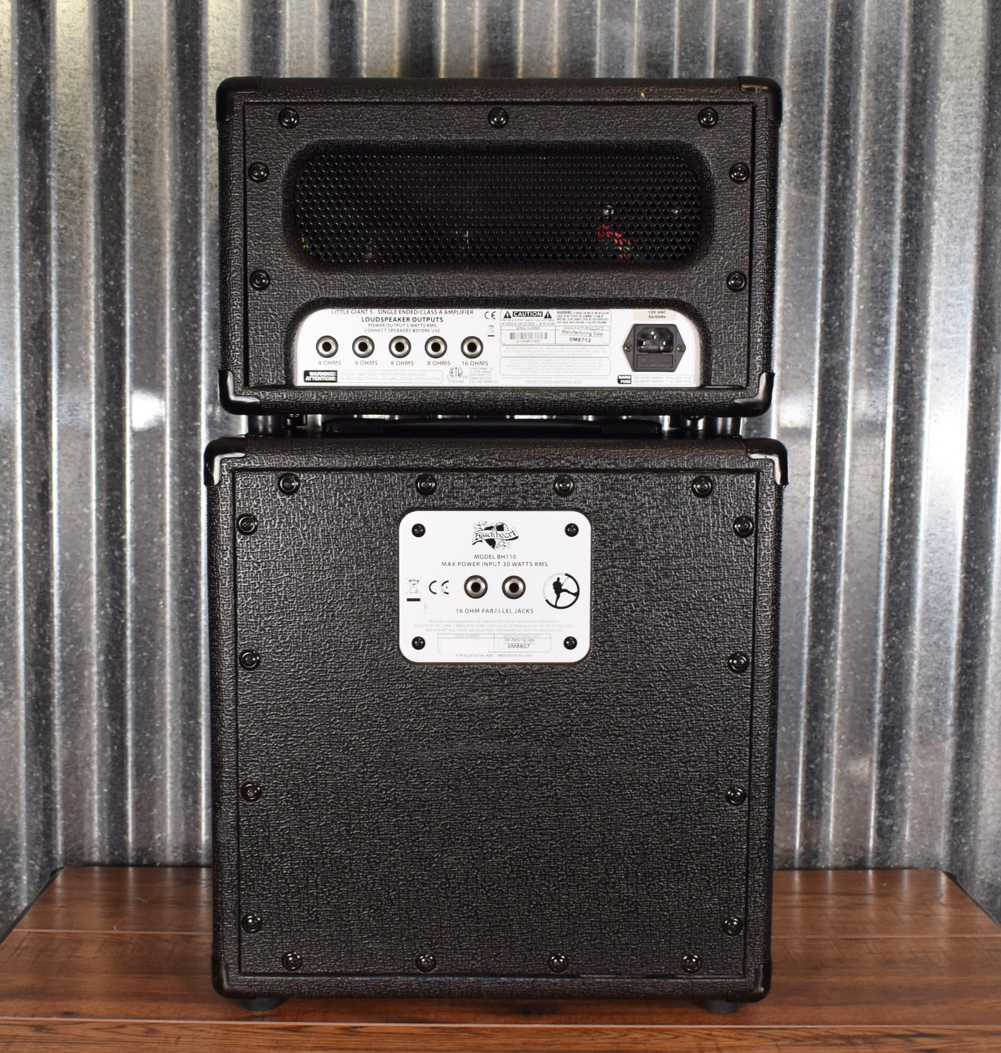 Blackheart Little Giant BH5H 5 Watt Tube Guitar Amplifier Head & BH110 Cabinet Used