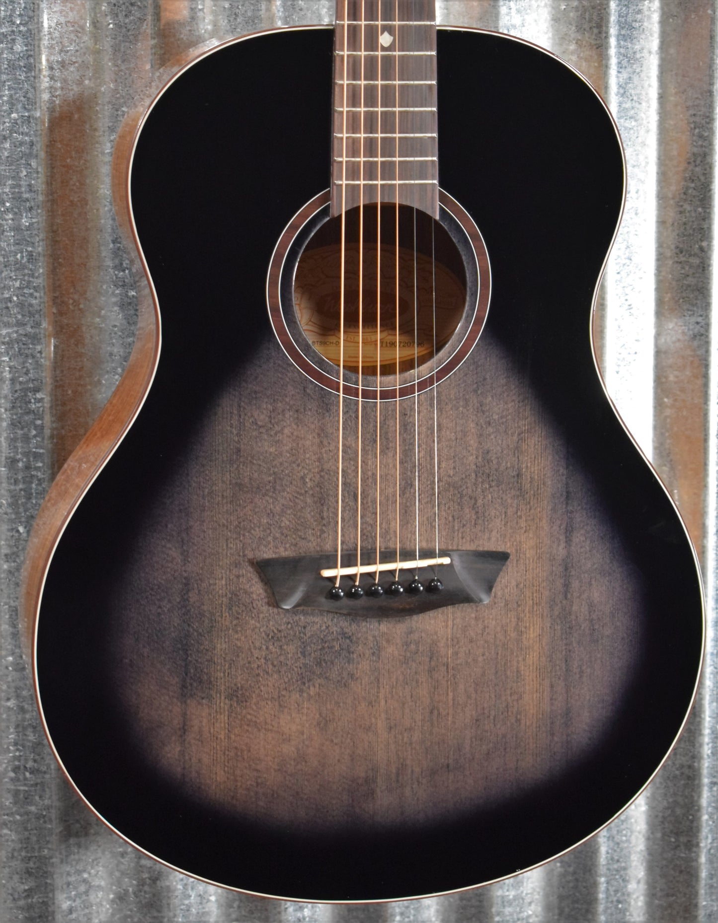 Washburn Bella Tono Studio Novo S9 Charcoal Burst Acoustic Guitar #0796