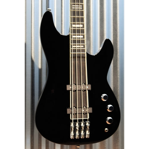 Hagstrom SUSWEB-BLK Super Swede Bass Gloss Back Bass Guitar & Case Demo #0485