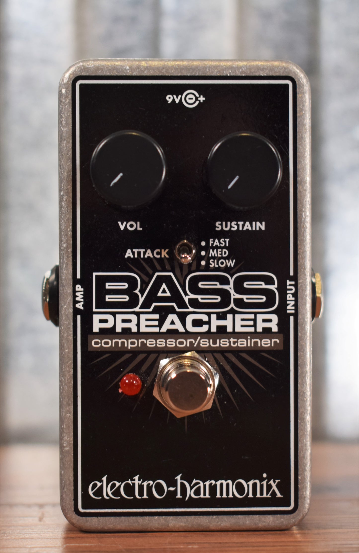 Electro-Harmonix EHX Bass Preacher Compressor Sustainer Bass Effect Pedal Used