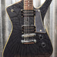 Ibanez IC300 Iceman Mirror Wrap Black Guitar & Case #3852 Used