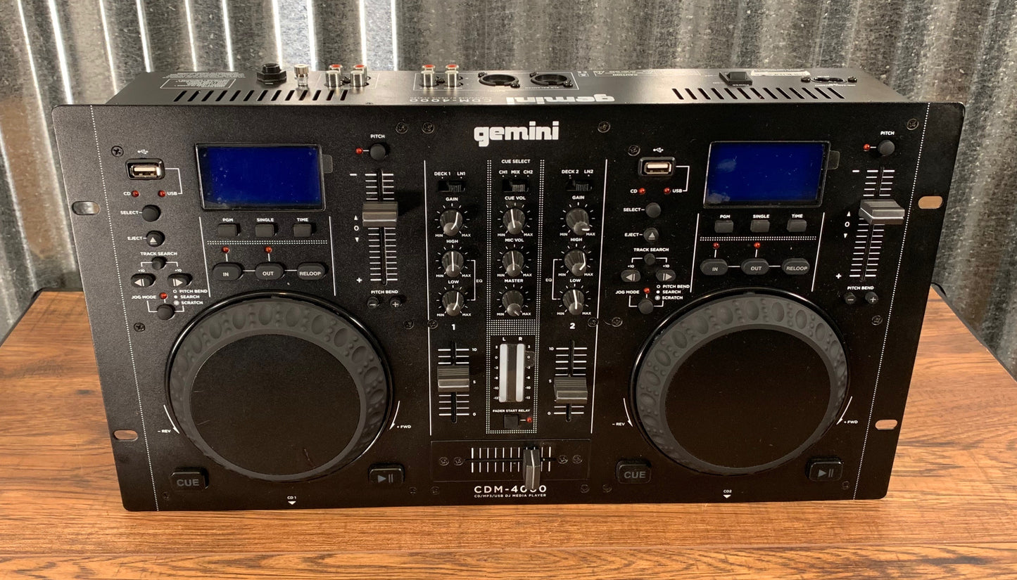 Gemini CDM 4000 CD MP3 USB Media Player Used