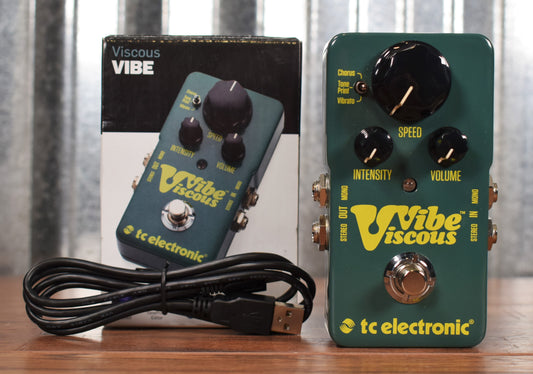TC Electronic Viscous Vibe Uni-Vibe Tone Print Guitar Effect Pedal Used