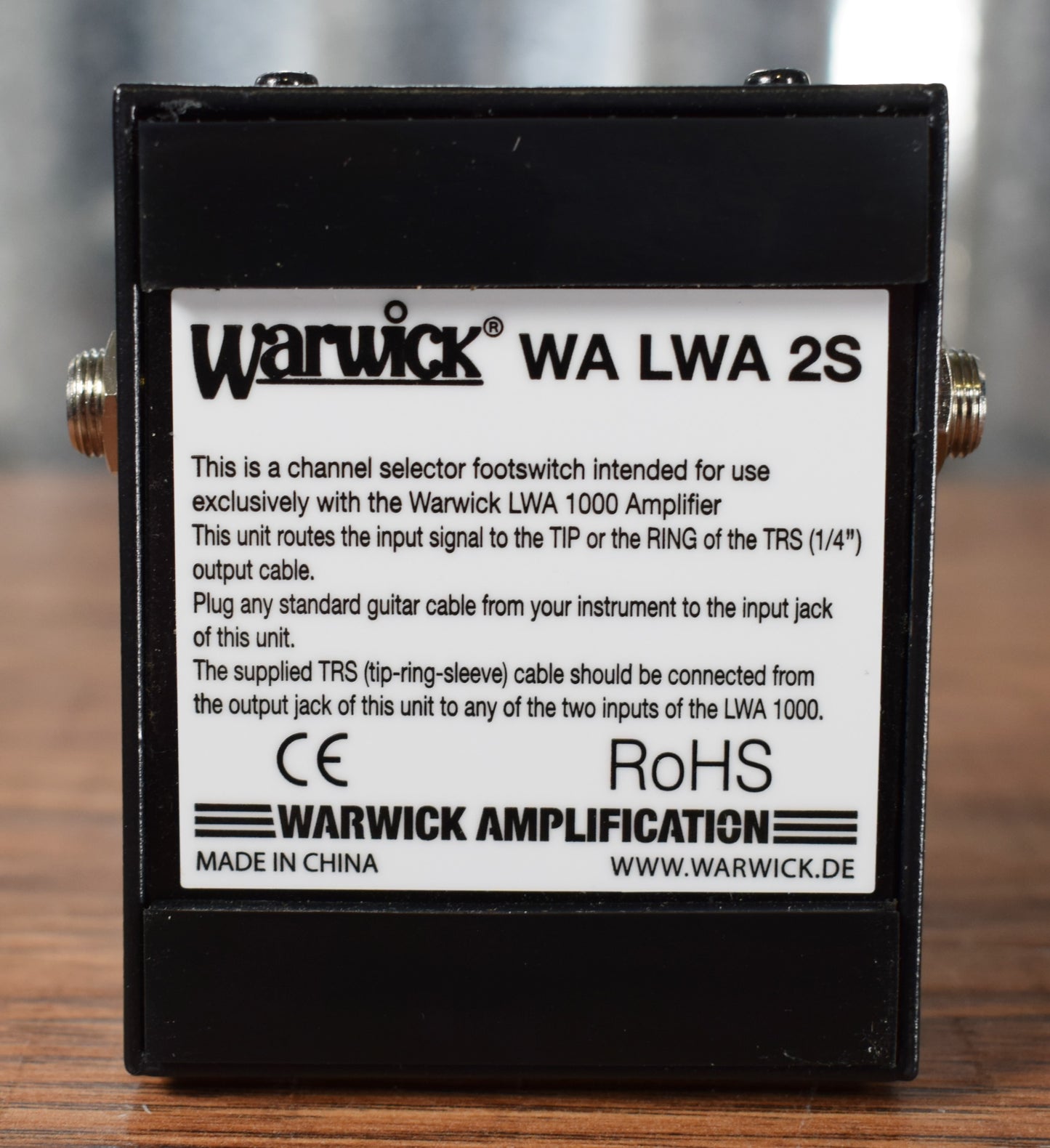 Warwick LWA1000 Two Channel 1000 Watt Bass Amplifier Head Black