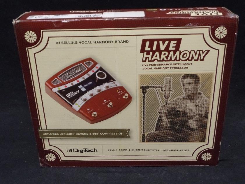 Digitech Live Harmony Effects Pedal For Vocals And Acoustic/Electric Guitar*