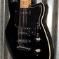 Reverend Double Agent OG Midnight Black Guitar #1595 B Stock