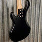 G&L USA Kiloton 5 Jet Black Frost 5 String Bass Rosewood Satin Neck & Case #7001 NOS