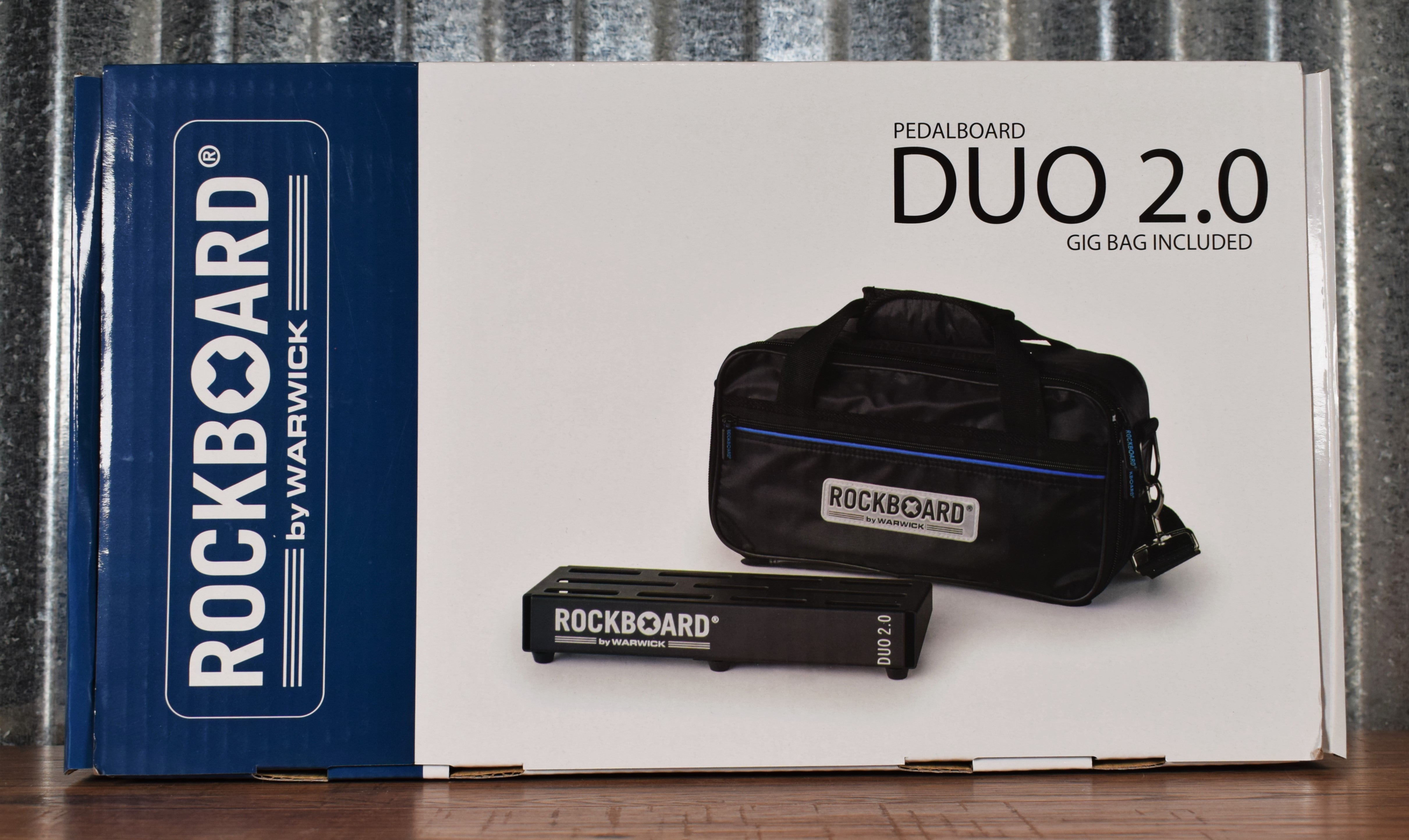 Warwick Rockboard Duo 2.0 B Guitar Effect Pedalboard & Gig Bag