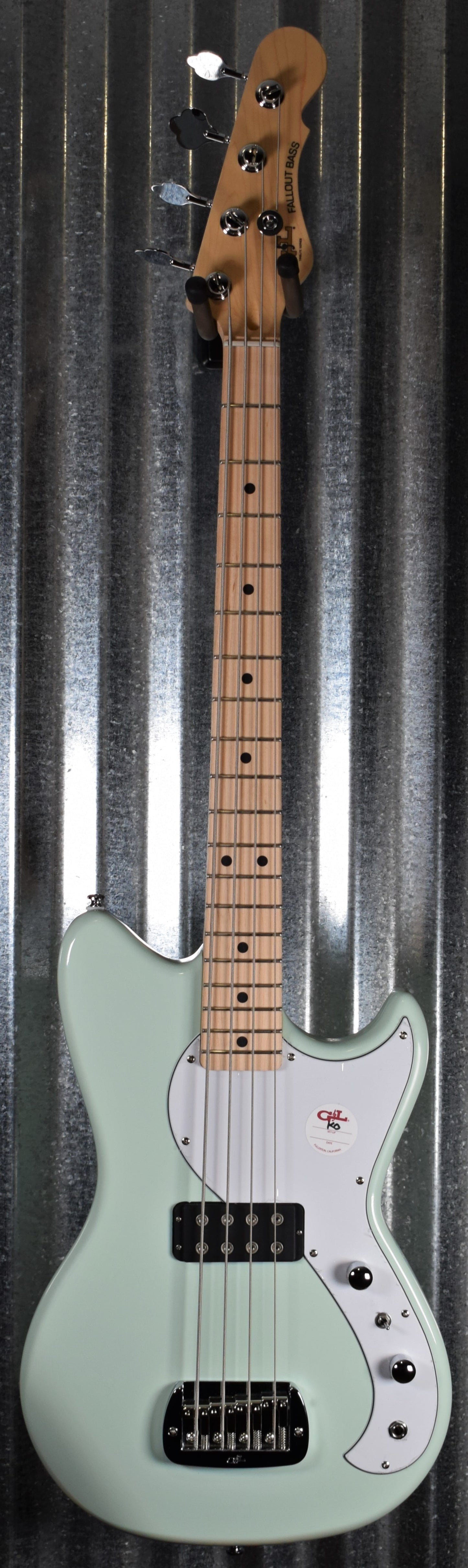 G&L Guitars Tribute Fallout Bass Short Scale 4 String Surf Green #4097