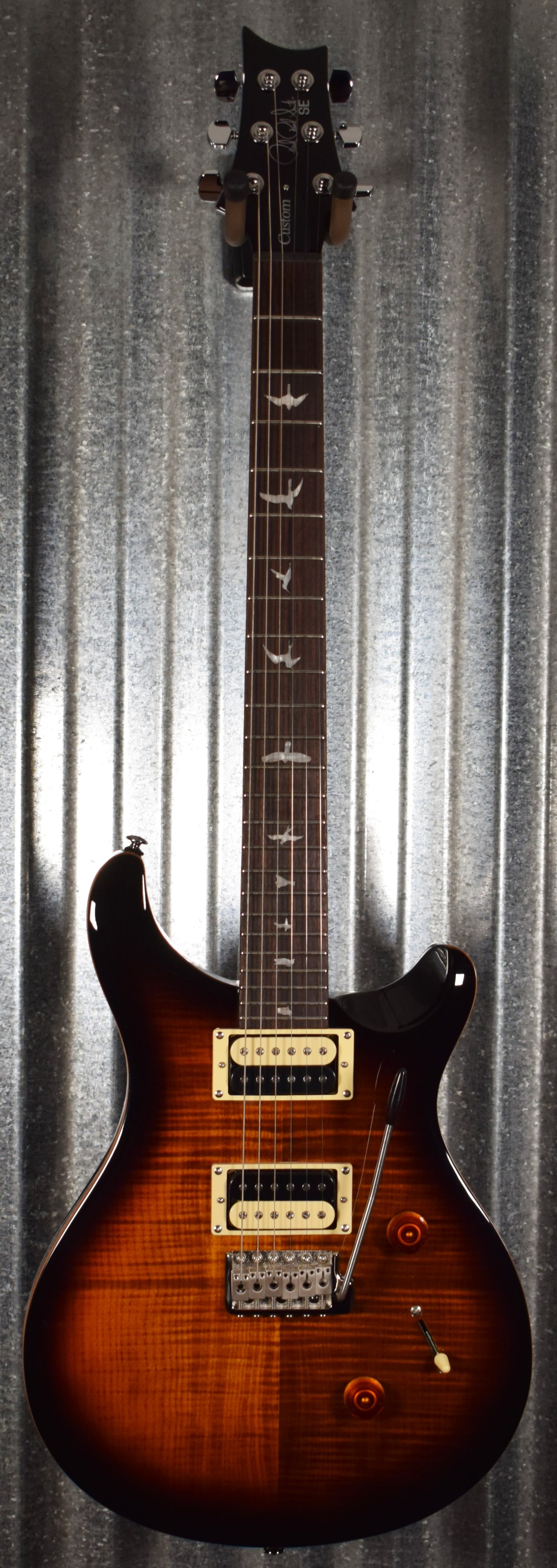 PRS Paul Reed Smith SE Custom 24 Black Gold Sunburst Guitar & Bag #4460
