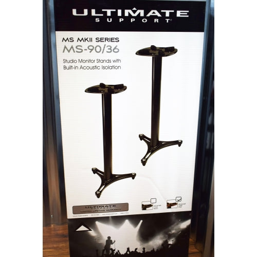 Ultimate Support MS-90-36R MKII 36" Isolation Studio Monitor Speaker Stand Pair Red
