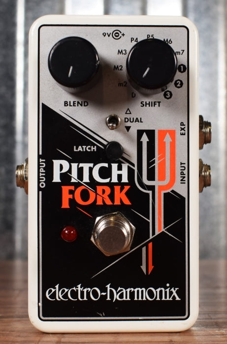 Electro-Harmonix EHX Pitch Fork Drop Polyphonic Pitch Shifter Guitar Effect Pedal Used