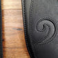 LM Products E-XCLEFS BK Leather Bass Guitar Strap