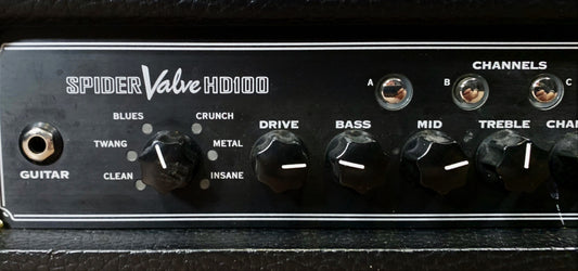 Line 6 Spider Valve HD100 All Tube Guitar Amplifier & FBV Shortboard Control Used