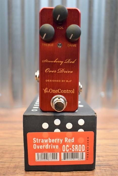 One Control BJF Strawberry Red Overdrive Guitar Effect Pedal