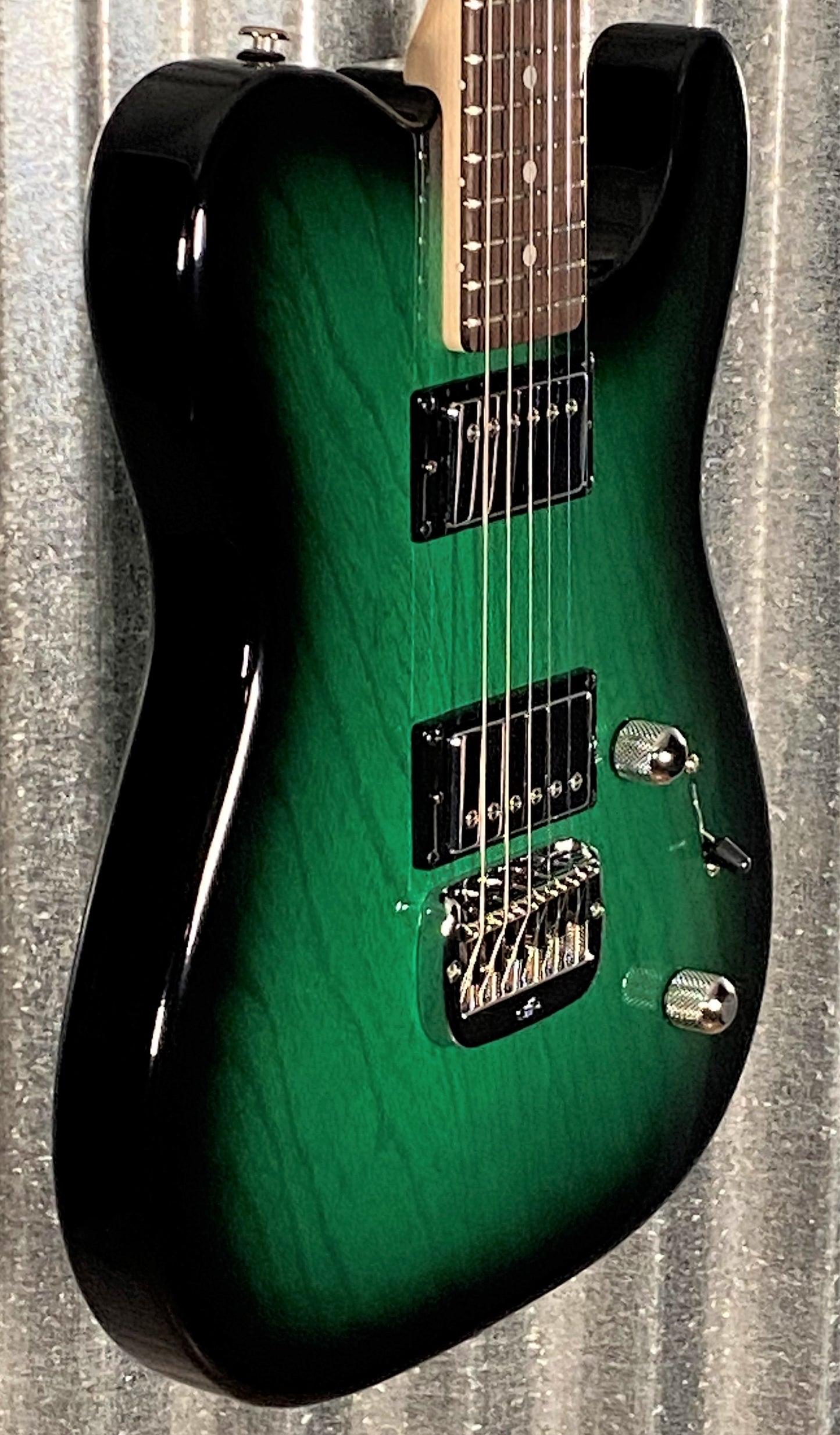 G&L USA ASAT HH RMC Greenburst Guitar & Case #5063