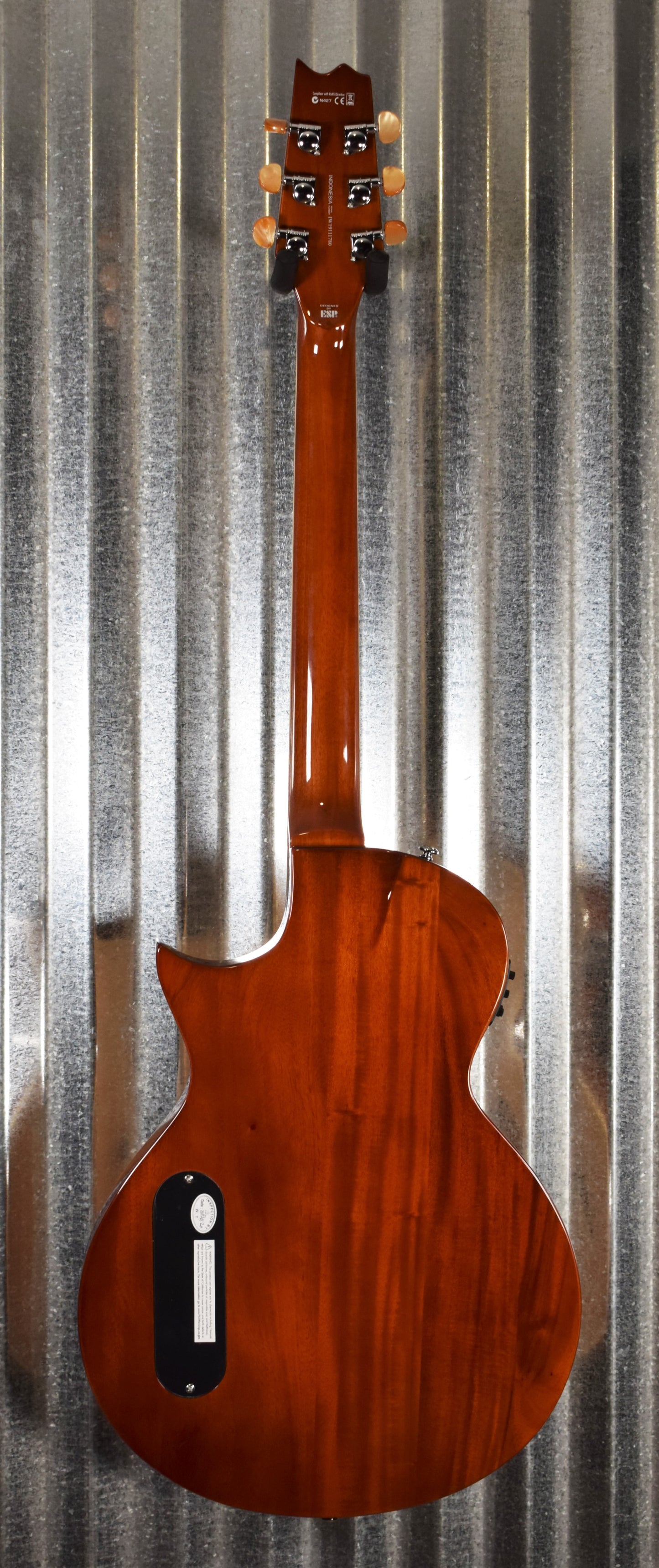 ESP LTD TL-6 Natural Thin Acoustic Electric Guitar TL6NAT & Case #1780