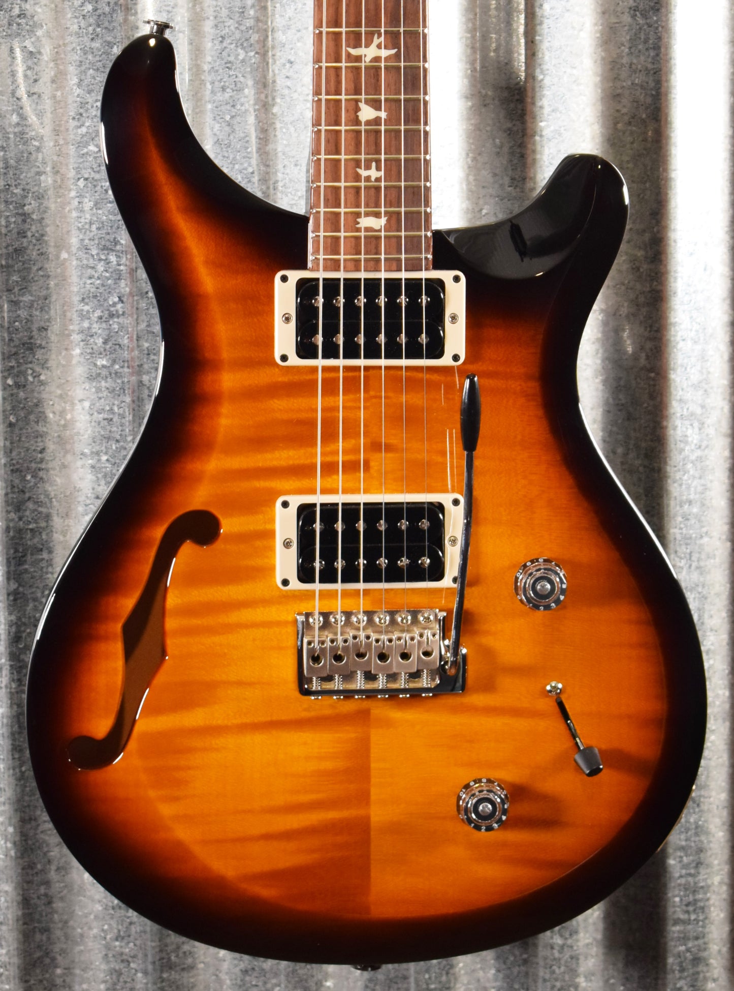 PRS Paul Reed Smith USA S2 Custom 22 Semi Hollow Tri Color Burst Guitar & Bag 2019 #8957 Demo