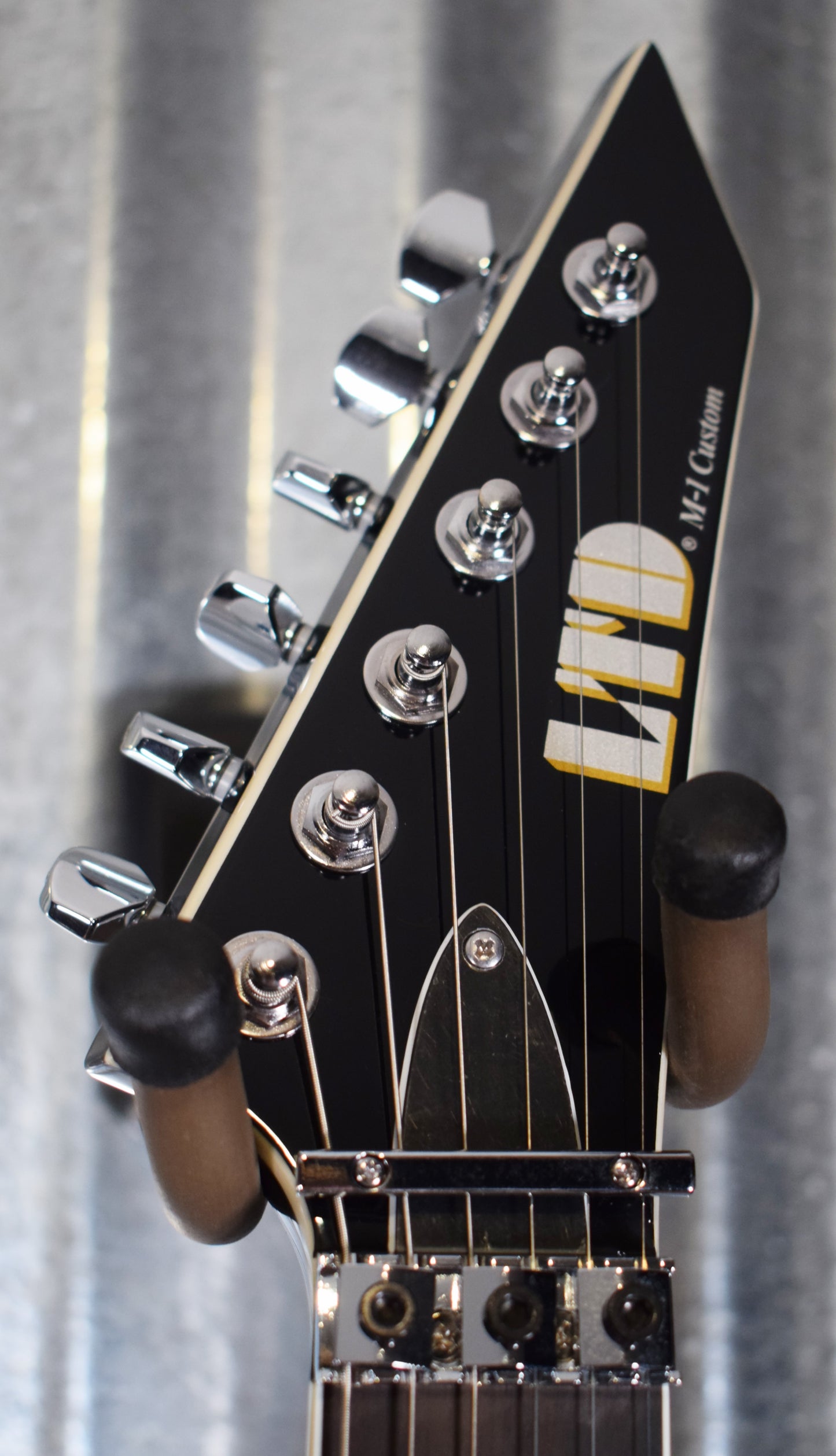 ESP LTD M-1 Custom Black Guitar & Case LM1CTM87BLK #1401