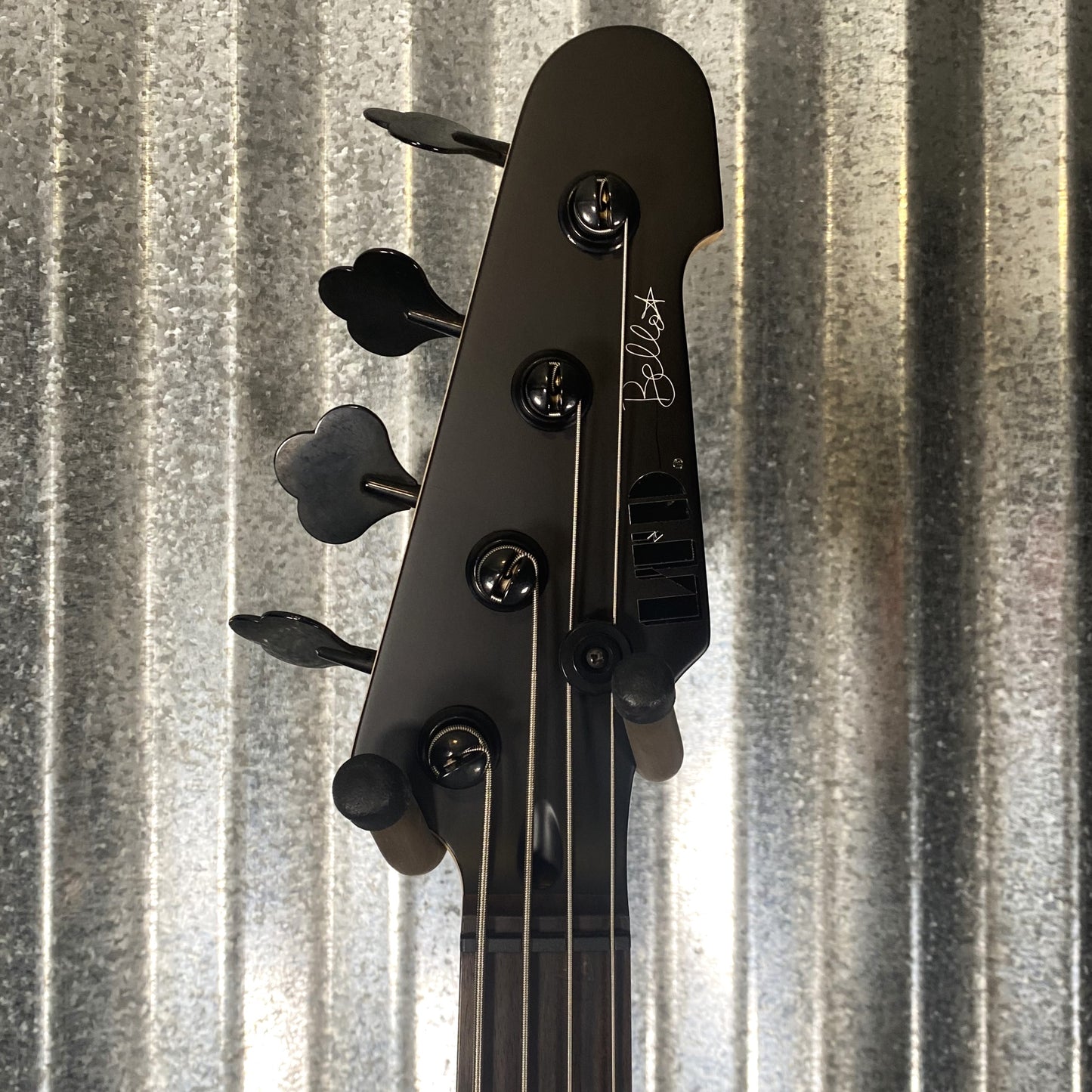 ESP LTD FBJ-400 Frank Bello 4 String Bass EMG PJ Black Satin #0305 Used