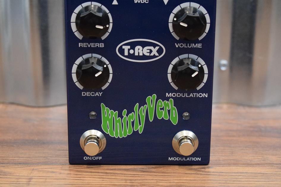 T-Rex Engineering Whirlyverb Reverb Guitar Effect Pedal Whirly Verb Demo #065