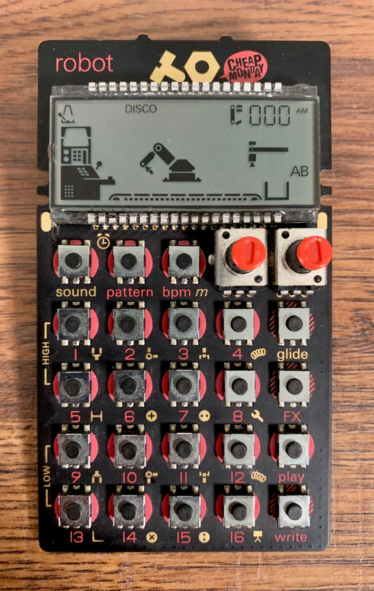 Teenage Engineering Pocket Operator Mini Synthesizer PO-28 Robot Used