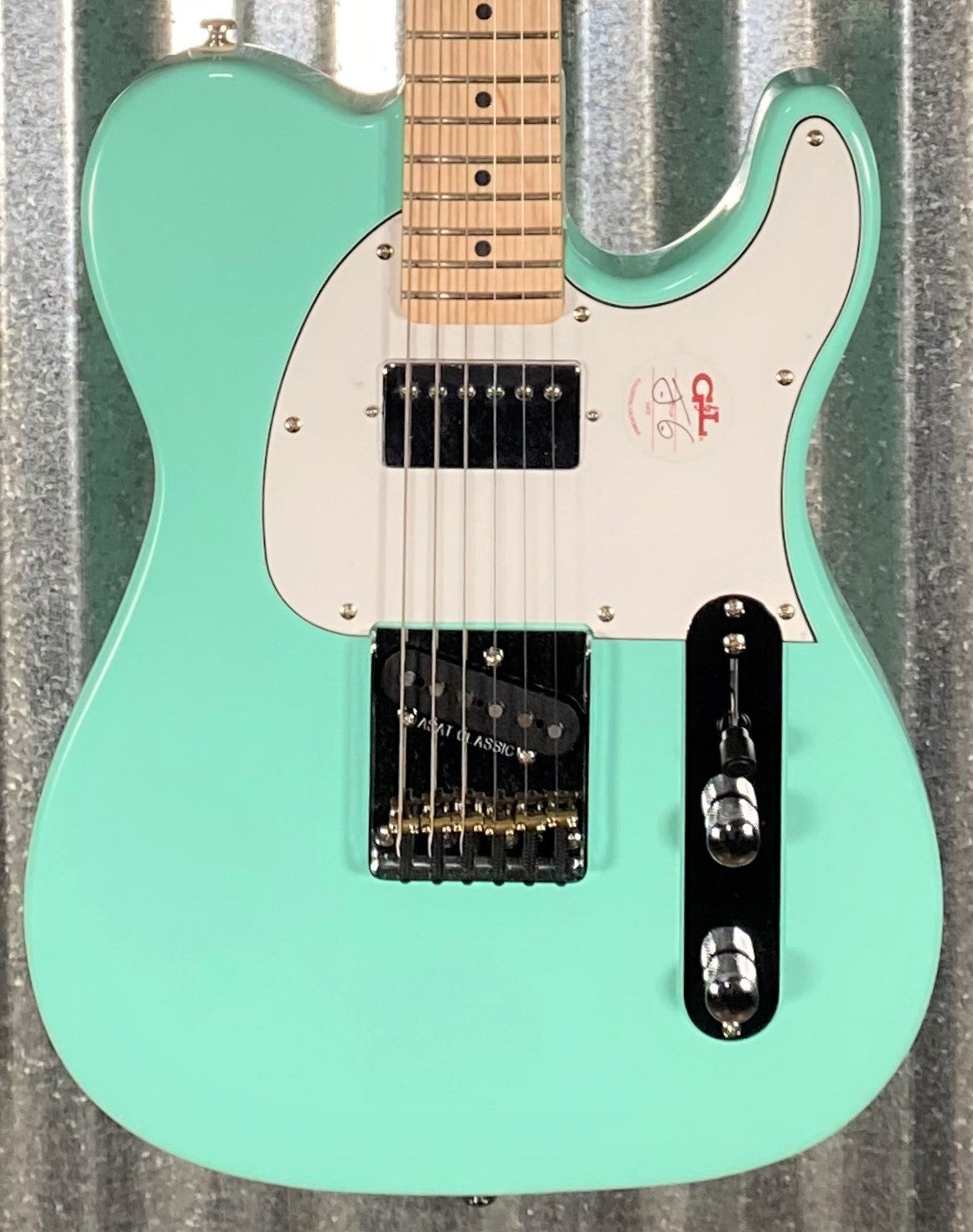 G&L Tribute ASAT Classic Bluesboy Mint Green Guitar #9892