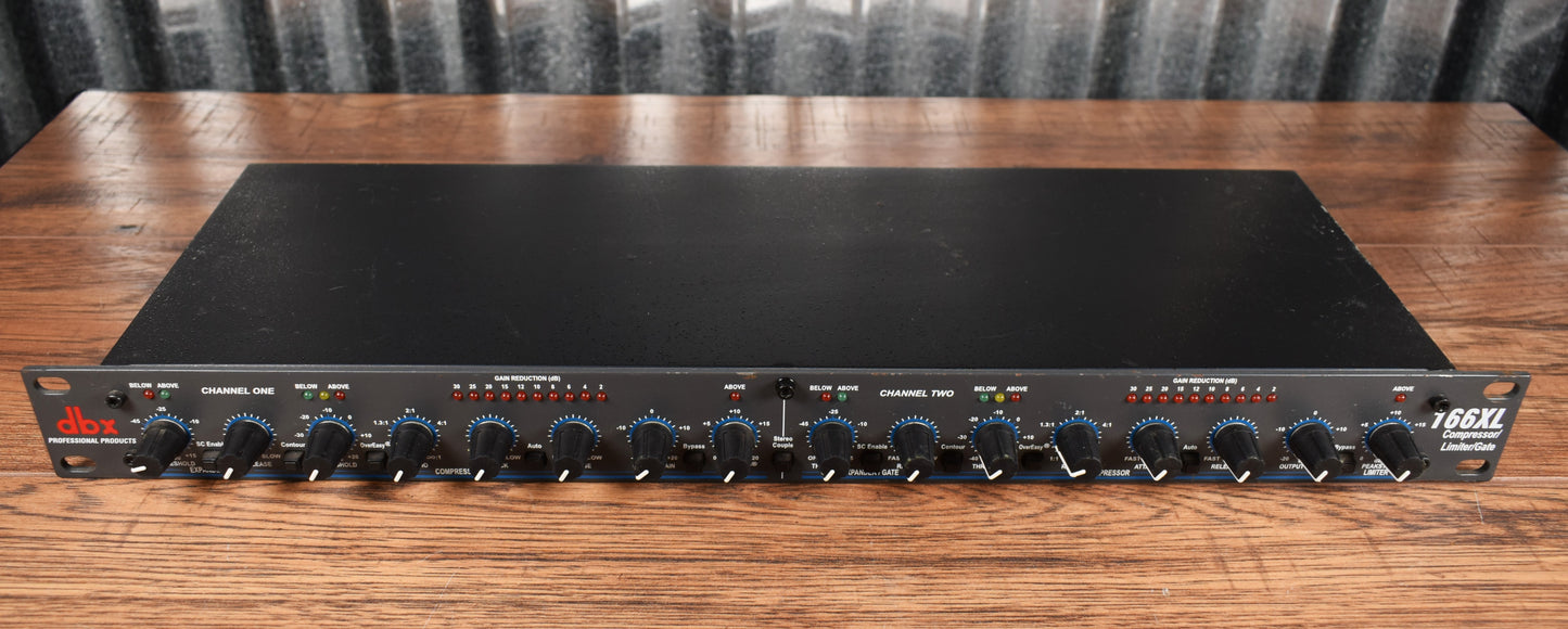 DBX Professional Audio 166XL Compressor Limiter Gate Rackmountable Used