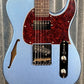 G&L Tribute ASAT Classic Bluesboy Lake Placid Blue Semi Hollow Guitar Blem #2127