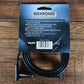 Warwick Rockboard Flat Patch TRS Guitar Bass Pedalboard Expression Cable 120CM 3.93' Black 2 Pack