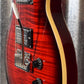 Hamer Archtop Flame Dark Cherry Wilkinson Tremolo Guitar SATFW-DCB #1099