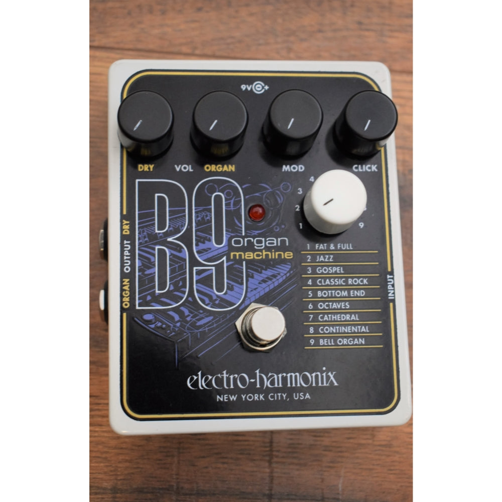 Electro-Harmonix EHX B9 Organ Machine Synth Guitar Effect Pedal Demo
